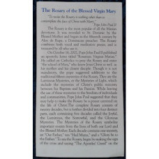 Pamphlet, The Rosary of the Blessed Virgin Mary, Paper set of 100